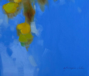 Original art for sale at UGallery.com | Pond of Lilies by Vahe Yeremyan | $2,700 | oil painting | 30' h x 45' w | photo 4