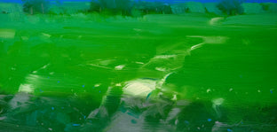 Original art for sale at UGallery.com | Vibrant Summer by Vahe Yeremyan | $1,100 | oil painting | 15' h x 21' w | photo 2