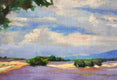 Original art for sale at UGallery.com | Valensole Lavender Fields by Jonelle Summerfield | $525 | oil painting | 11' h x 14' w | thumbnail 4