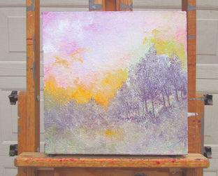 Original art for sale at UGallery.com | Candy Skies by Valerie Berkely | $325 | oil painting | 12' h x 12' w | photo 3