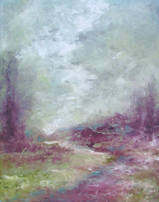 oil painting by Valerie Berkely titled Coming through It