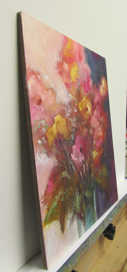 Floral Study 13 by Valerie Berkely |  Side View of Artwork 