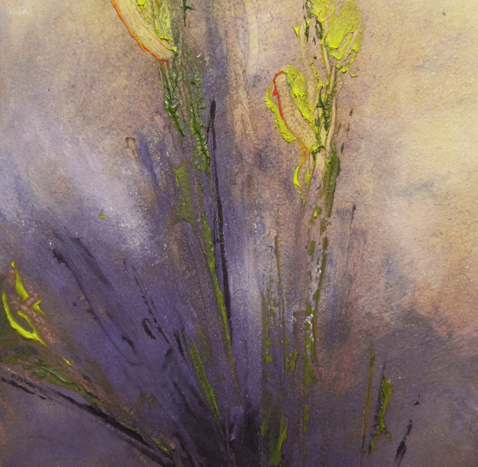 Floral Study 2 by Valerie Berkely |  Closeup View of Artwork 