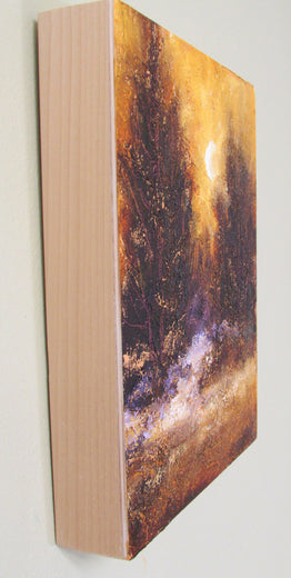 Golden Glow by Valerie Berkely |  Side View of Artwork 