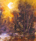 Original art for sale at UGallery.com | Golden Glow by Valerie Berkely | $275 | oil painting | 10' h x 8' w | thumbnail 4