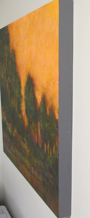 Golden Veil by Valerie Berkely |  Side View of Artwork 
