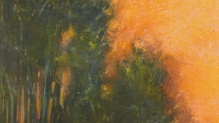 Golden Veil by Valerie Berkely |   Closeup View of Artwork 