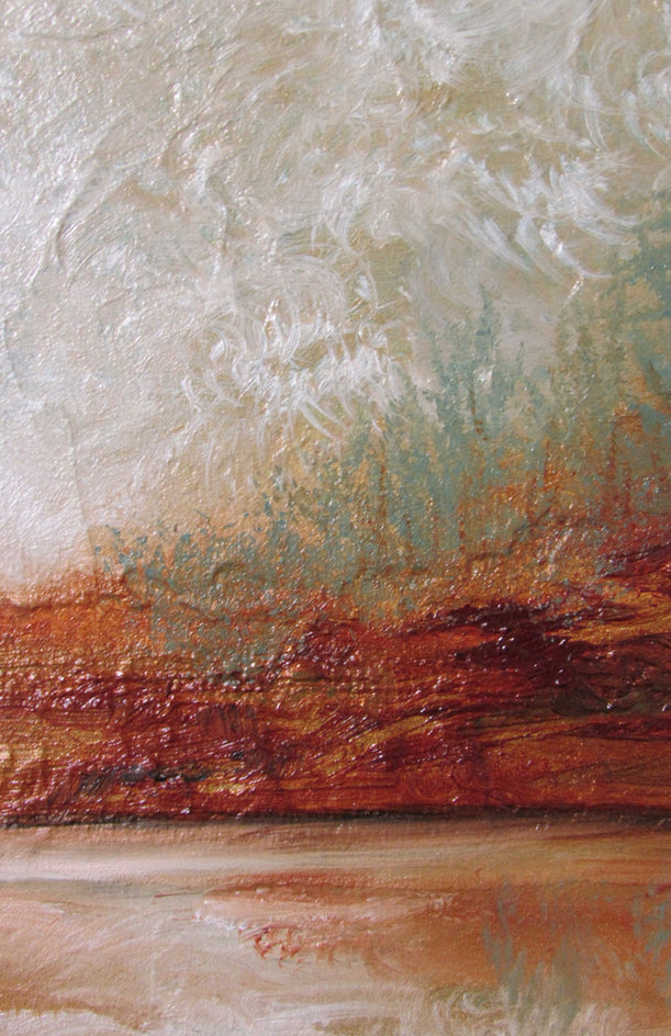 Heavy Skies by Valerie Berkely |  Closeup View of Artwork 