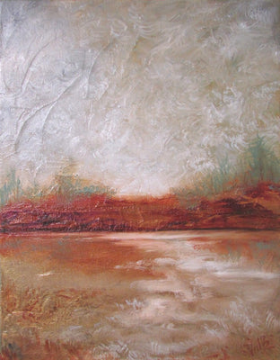 Original art for sale at UGallery.com | Heavy Skies by Valerie Berkely | $325 | oil painting | 14' h x 11' w | photo 1