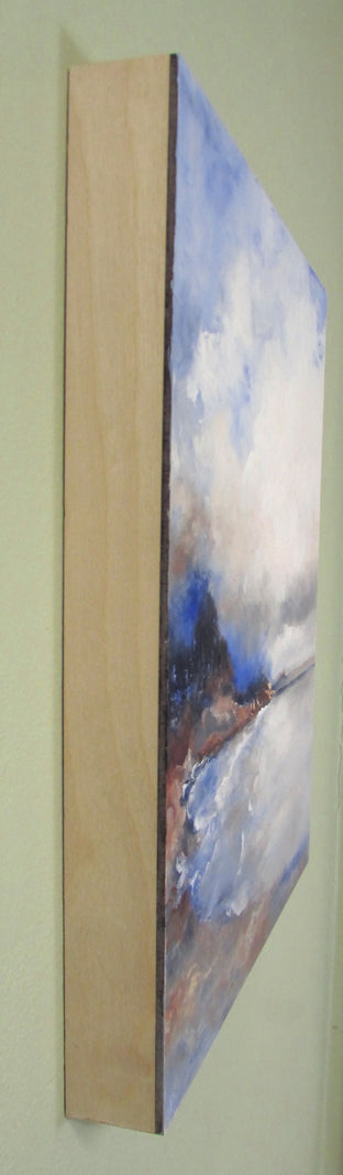 Shore Line Drama by Valerie Berkely |  Side View of Artwork 