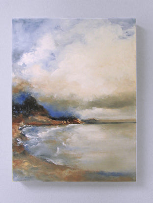 Original art for sale at UGallery.com | Shore Line Drama by Valerie Berkely | $325 | oil painting | 14' h x 11' w | photo 3