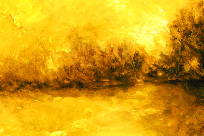 The Golden Hour by Valerie Berkely |   Closeup View of Artwork 