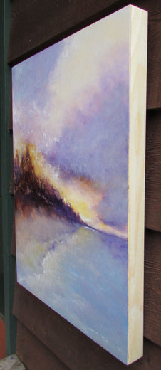 Thunder by Valerie Berkely |  Side View of Artwork 