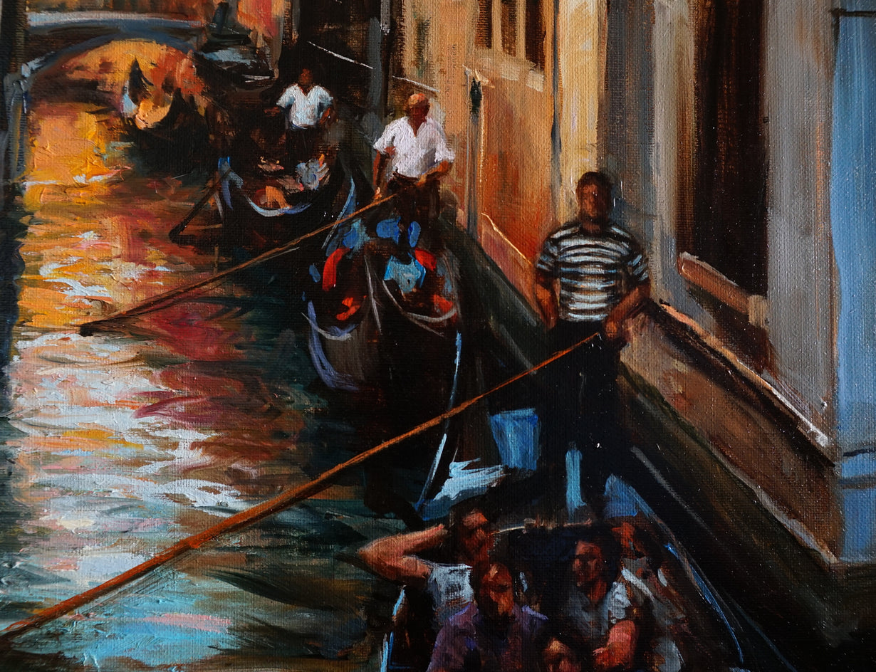 Venetian Tour by Jonelle Summerfield |  Closeup View of Artwork 