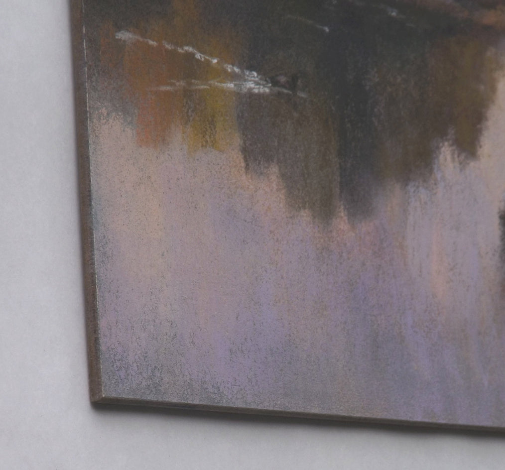 View down the River by Patricia Prendergast |  Side View of Artwork 