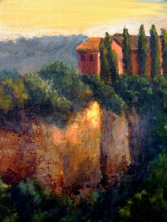 View at Civita Castellana No. 2 by Elizabeth Garat |  Closeup View of Artwork 