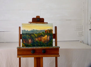 Original art for sale at UGallery.com | View at Civita Castellana No. 2 by Elizabeth Garat | $650 | oil painting | 16' h x 12' w | photo 3