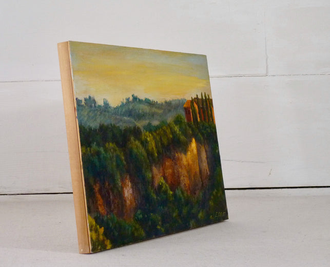 View at Civita Castellana No. 2 by Elizabeth Garat |  Side View of Artwork 