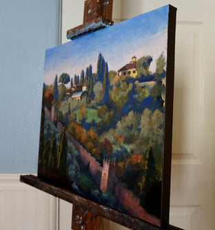 Original art for sale at UGallery.com | View from Piazza Michelangelo by Jonelle Summerfield | $875 | oil painting | 16' h x 20' w | photo 2