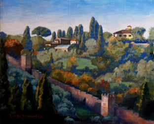 Original art for sale at UGallery.com | View from Piazza Michelangelo by Jonelle Summerfield | $875 | oil painting | 16' h x 20' w | photo 1