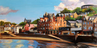 Original art for sale at UGallery.com | View of Oban by Jonelle Summerfield | $500 | oil painting | 10' h x 20' w | photo 1
