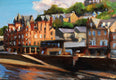 Original art for sale at UGallery.com | View of Oban by Jonelle Summerfield | $500 | oil painting | 10' h x 20' w | thumbnail 3