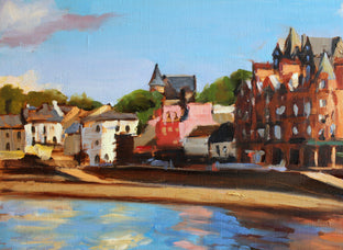 Original art for sale at UGallery.com | View of Oban by Jonelle Summerfield | $500 | oil painting | 10' h x 20' w | photo 4