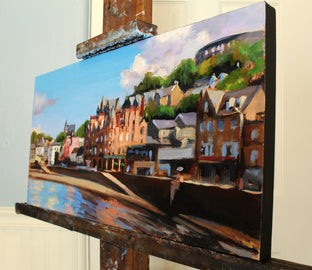 Original art for sale at UGallery.com | View of Oban by Jonelle Summerfield | $500 | oil painting | 10' h x 20' w | photo 2