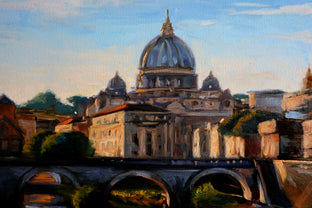 Original art for sale at UGallery.com | View of Rome II by Jonelle Summerfield | $1,100 | oil painting | 15' h x 30' w | photo 4