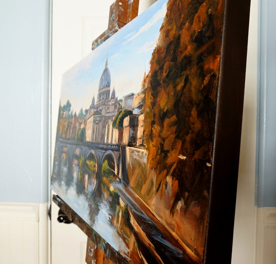 View of Rome II by Jonelle Summerfield |  Side View of Artwork 