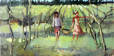 Original art for sale at UGallery.com | Vineyard Two by Mary Pratt | $1,925 | oil painting | 24' h x 48' w | thumbnail 4