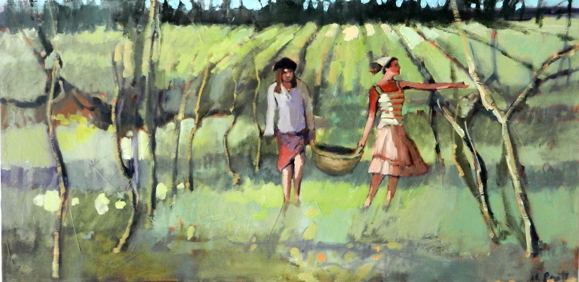 Vineyard Two by Mary Pratt |  Closeup View of Artwork 