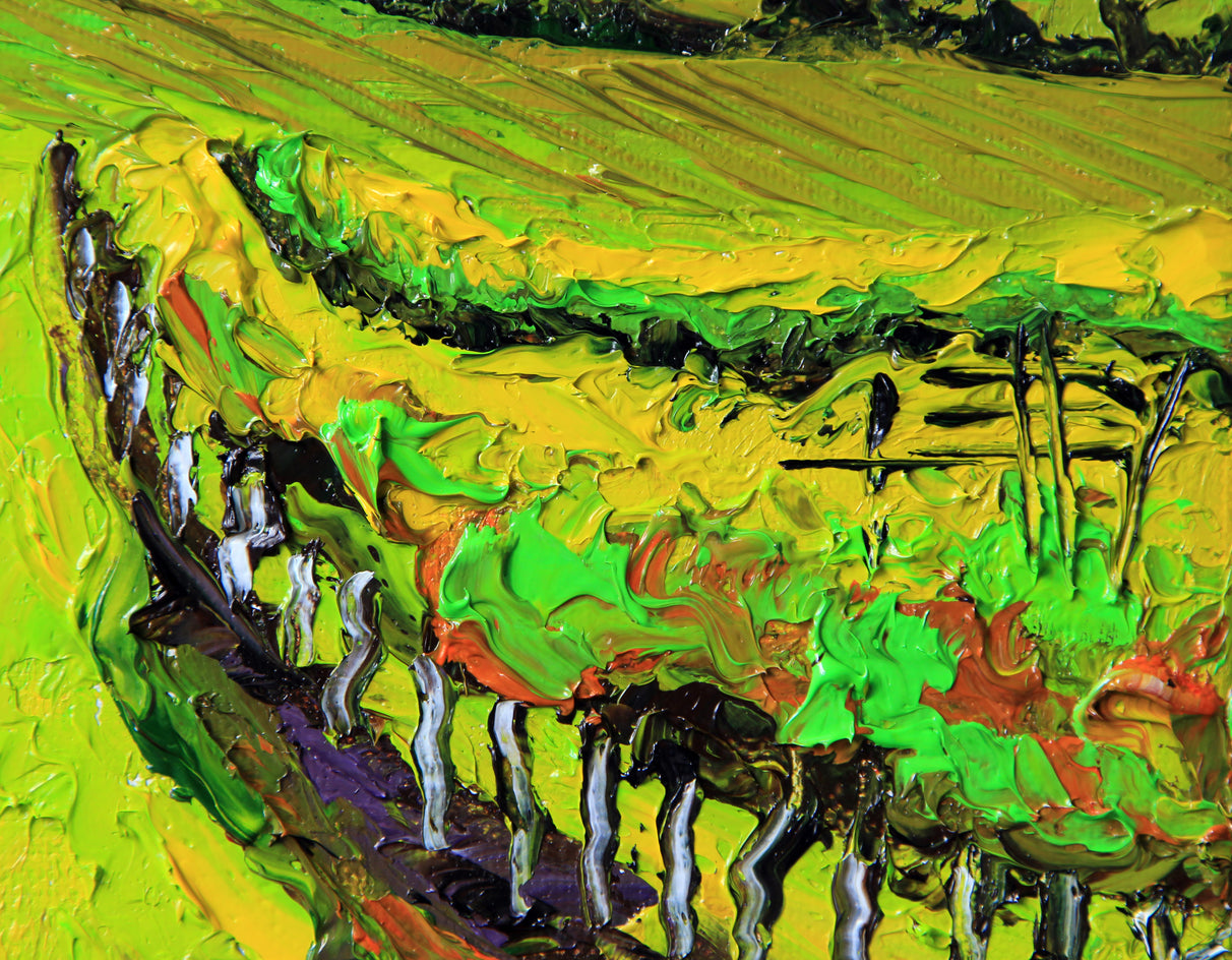 Napa Valley Summer by Lisa Elley |  Closeup View of Artwork 