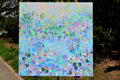 Original art for sale at UGallery.com | Violets Underfoot by Natalie George | $975 | acrylic painting | 24' h x 24' w | thumbnail 3