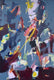 Original art for sale at UGallery.com | Red, Grey, Yellow by Voskan Galstian | $4,150 | acrylic painting | 58' h x 40' w | thumbnail 1