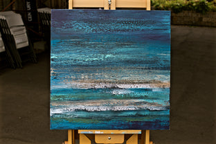 Original art for sale at UGallery.com | Waiting for the Stars to Fall by Alicia Dunn | $500 | mixed media artwork | 24' h x 24' w | photo 1