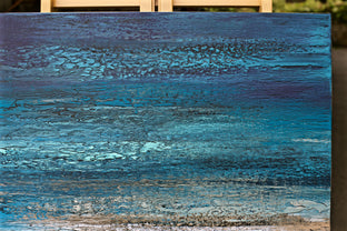 Original art for sale at UGallery.com | Waiting for the Stars to Fall by Alicia Dunn | $500 | mixed media artwork | 24' h x 24' w | photo 3