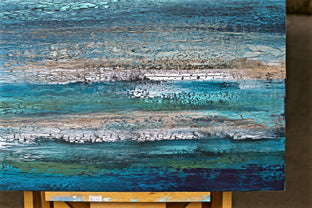Original art for sale at UGallery.com | Waiting for the Stars to Fall by Alicia Dunn | $500 | mixed media artwork | 24' h x 24' w | photo 4