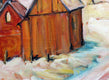 Original art for sale at UGallery.com | Waits River Church, Vermont by Doug Cosbie | $350 | oil painting | 14' h x 18' w | thumbnail 4