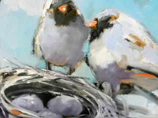 Original art for sale at UGallery.com | Wait, What? by Mary Pratt | $2,700 | oil painting | 40' h x 40' w | photo 4