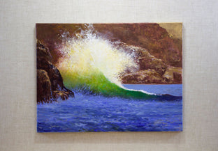 Original art for sale at UGallery.com | Brilliant Wave by Kent Sullivan | $1,275 | oil painting | 16' h x 20' w | photo 3
