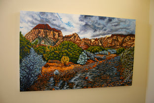 Winter Storm Over Red Rock by Crystal DiPietro |  Context View of Artwork 