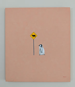 Penguin & Cow Sign by Heejin Sutton |  Context View of Artwork 