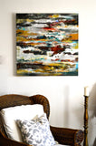 Original art for sale at UGallery.com | Canyons by DL Watson | $3,075 | acrylic painting | 36' h x 36' w | thumbnail 3