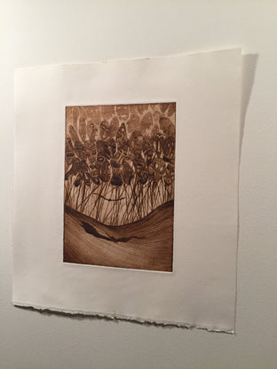 Original art for sale at UGallery.com | Wall of Faces by Doug Lawler | $325 | printmaking | 10' h x 8' w | photo 3