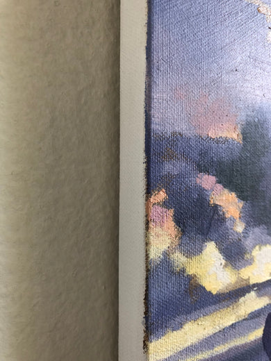 Whimbrel and Plover by Jesse Aldana |  Side View of Artwork 