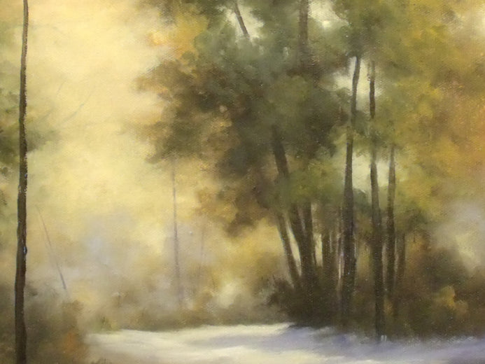 Warm Winter Melody by Gail Greene |   Closeup View of Artwork 