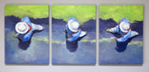 Original art for sale at UGallery.com | Eldorado Walk Triptych by Warren Keating | $6,375 | oil painting | 24' h x 54' w | thumbnail 3