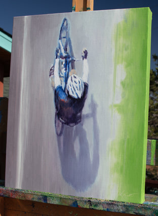 Original art for sale at UGallery.com | Morning Ride by Warren Keating | $1,600 | oil painting | 20' h x 16' w | photo 2