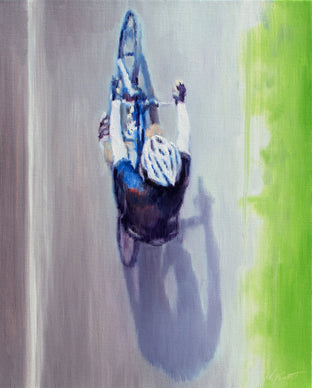 Original art for sale at UGallery.com | Morning Ride by Warren Keating | $1,600 | oil painting | 20' h x 16' w | photo 1